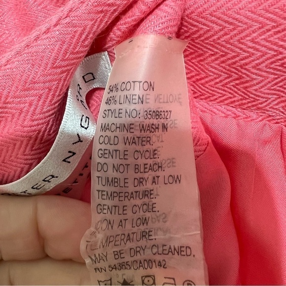 PETER NYGARD Mini Skirt, Pink Cotton & Linen Blend Size 8, #199 - Picture 9 of 9